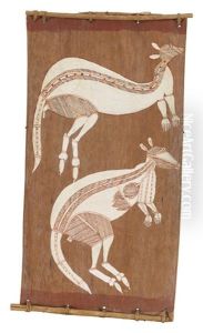 Kangaroos Of The Ubar Ceremony by Louis Marie Joseph Ridel