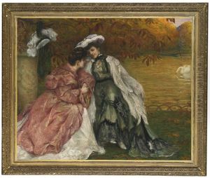 Feuilles D'automne (autumn Leaves) by Louis Marie Joseph Ridel