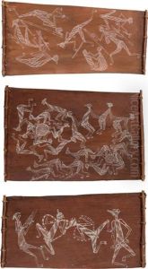 Ubar Ceremony (paintings 1, 2 And 3) by Louis Marie Joseph Ridel