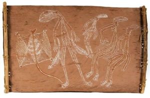 Spirit People And Flying Fox by Louis Marie Joseph Ridel