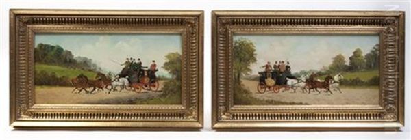 A Pair Of Hunting Scenes - view 1