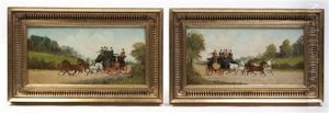 A Pair Of Hunting Scenes