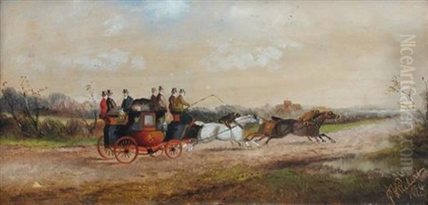 A Stagecoach In A Landscape - view 1