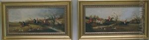 Hunting Scene (+ Another; Pair)