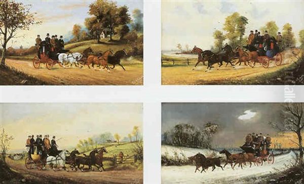 The Four Seasons; Stagecoaches In Spring - view 1