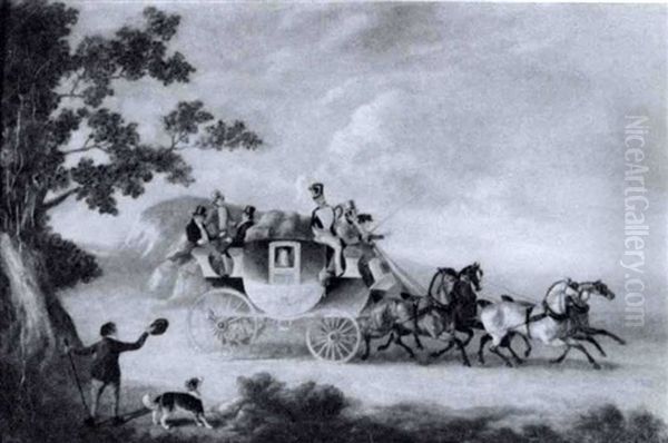 The Passing Stagecoach - view 1