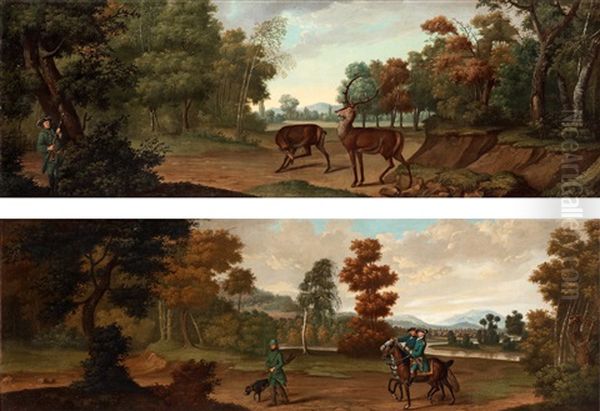 Landskap Med Jagare (pair) - view 1
