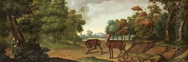 Landskap Med Jagare (+ Another; Pair) - view 1
