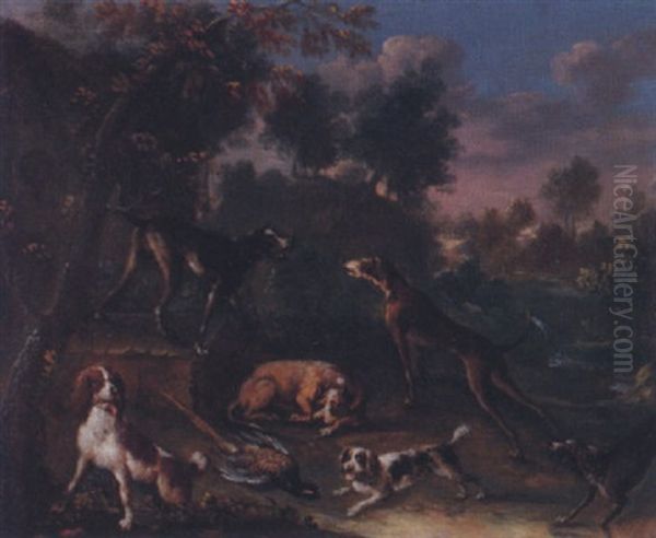 Jagdhunde Mit Fasan - view 1