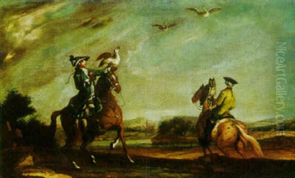 Landscape With A Hawking Party - view 1