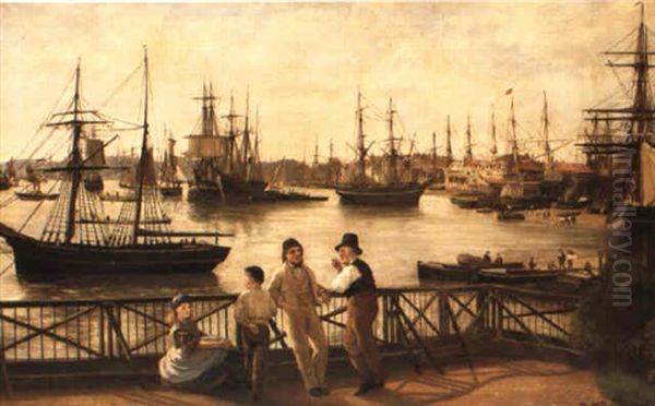 View On The Thames, Limehouse Reach - view 1