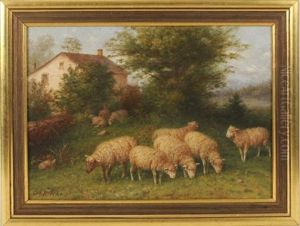 Sheep Grazing by George Riecke