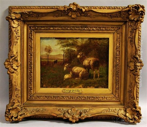Sheep In Landscape - view 1