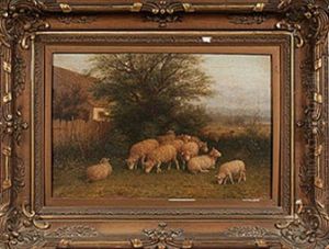 Landscape With Sheep by George Riecke