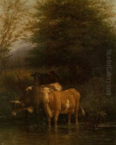Cattle Watering by George Riecke