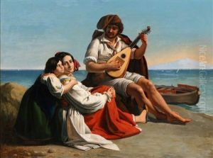 A Neapolitan Fisherman And His Family by August Riedel