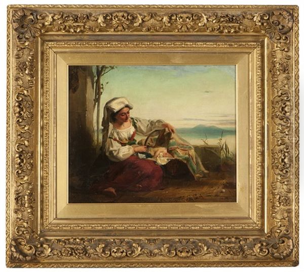 Seated Woman With Child - view 1
