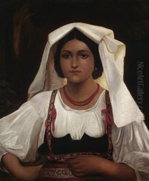 Portrait Einer Jungen Italienerin - view 1