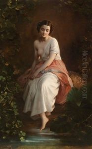 Madchen An Der Quelle by August Riedel