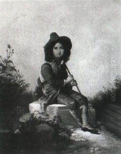 Italienischer Hirtenknabe Mit Felljacke