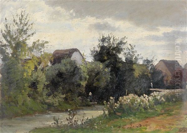 Kleine Flusslandschaft In Frankreich - view 1