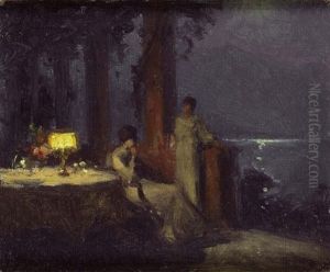 Jeune Femme Au Bord D'un Lac