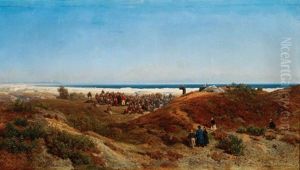Sermon On The Mount - Baltic Sea by Wilhelm Ludwig Friedrich Riefstahl