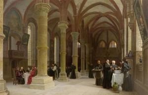Das Sommerrefetorium Im Kloster Maulbronn by Wilhelm Ludwig Friedrich Riefstahl