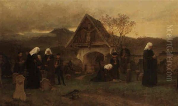 All Saints Day In The Cemetery In Egg - view 1