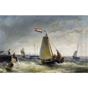 Das Fischerboot "de Hoop" Legt Ab by Nicolaas Riegen