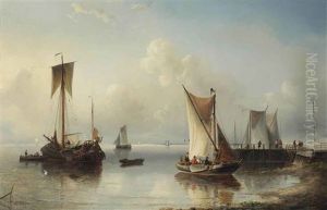 Shipping Near The Shore by Nicolaas Riegen