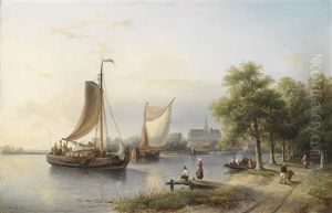 Hollandische Flusslandschaft Hollandische Flusslandschaft
