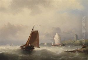 Segelboote Vor Der Kuste Segelboote Vor Der Kuste