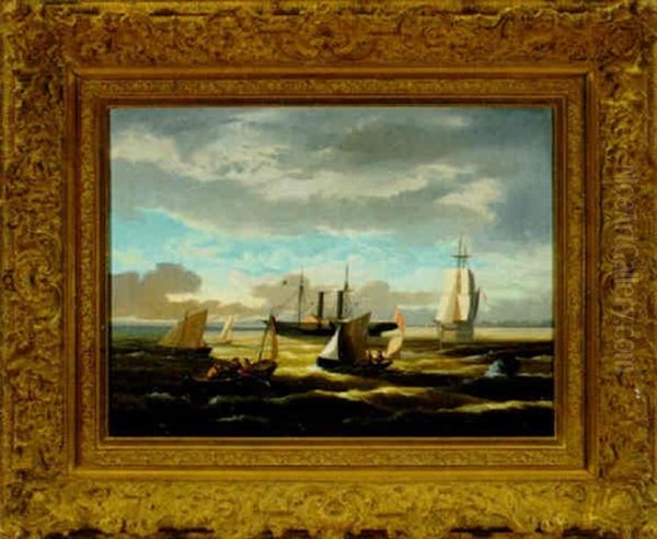 Ships In An Estuary - view 1