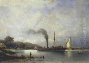 La Promenade En Bateau A Vapeur by Nicolaas Riegen