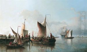 Uitladen Van De Vangst by Nicolaas Riegen