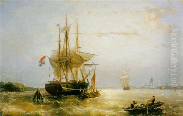 Sailing Vessels On The Ij, Amsterdam - view 1