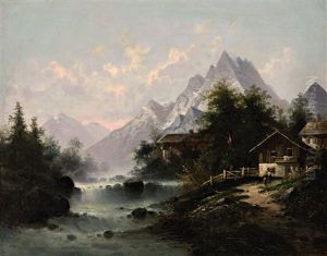 Gebirgsdorf Am Wildbach (im Stubaital ?) Gebirgsdorf Am Wildbach (im Stubaital ?)