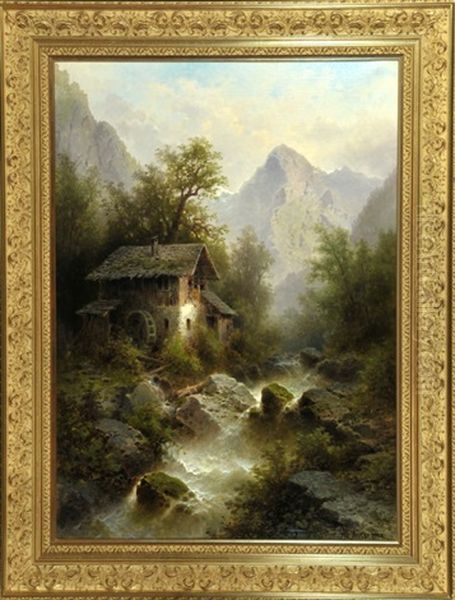 Wassermuhle Am Wildbach Im Gebirge - view 1