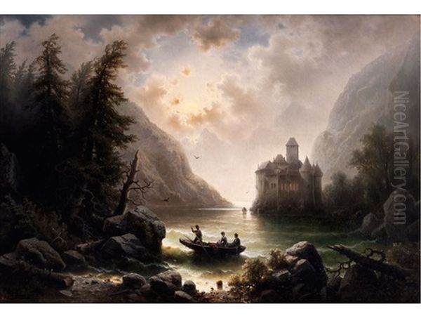 Mondnacht Am Genfer See - view 1