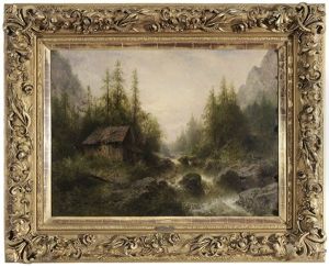 Alpine Landscape by Albert Rieger