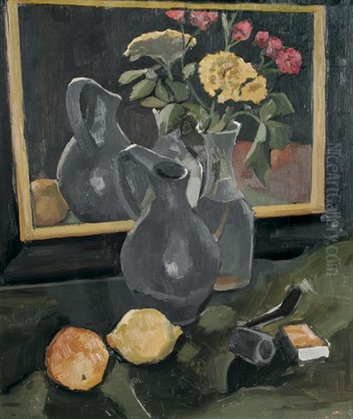 Blumenstilleben Vor Spiegel - view 1