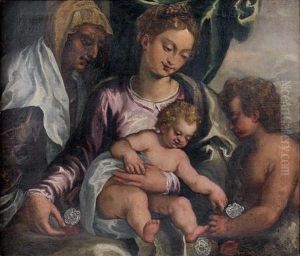 Vierge A L'enfant, Sainte Elisabeth Et Saint Jean-baptiste