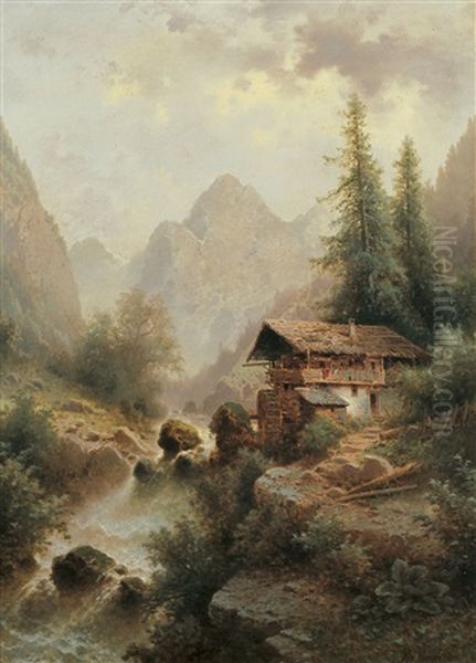 Wildbach Mit Muhle Im Ampezzotal - view 1