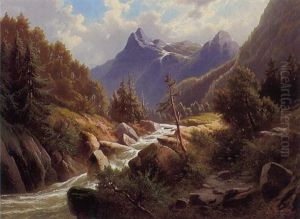 Blick Auf Wettersteingebirge Und Rosenlauigletscher