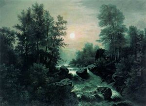 Waldlandschaft Mit Wildbach