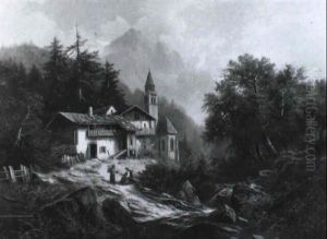 Gebirgsdorf by Albert Rieger