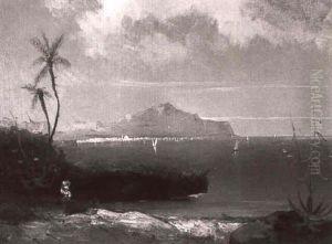 Sudliche Italienische Uferlandschaft by Albert Rieger