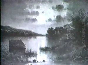 Mondnacht Am Attersee by Albert Rieger