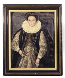 Portrait Of Georg Friedrich Markgrave Of Brandenberg And Duke Of Prussia (+ Portrait Of His Wife Sophia; Pair) by Andreas Riehl the Younger
